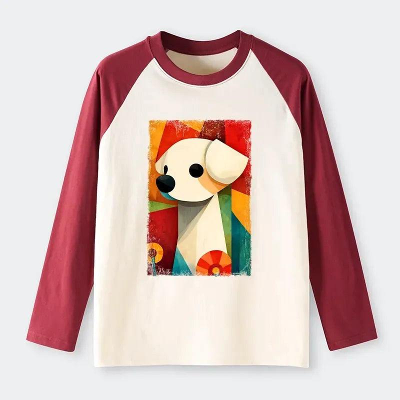 Unisex Long Sleeve Dog Tee for Streetwear