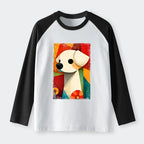 Kyoto-Lion Abstract Color Block Vintage T-shirt