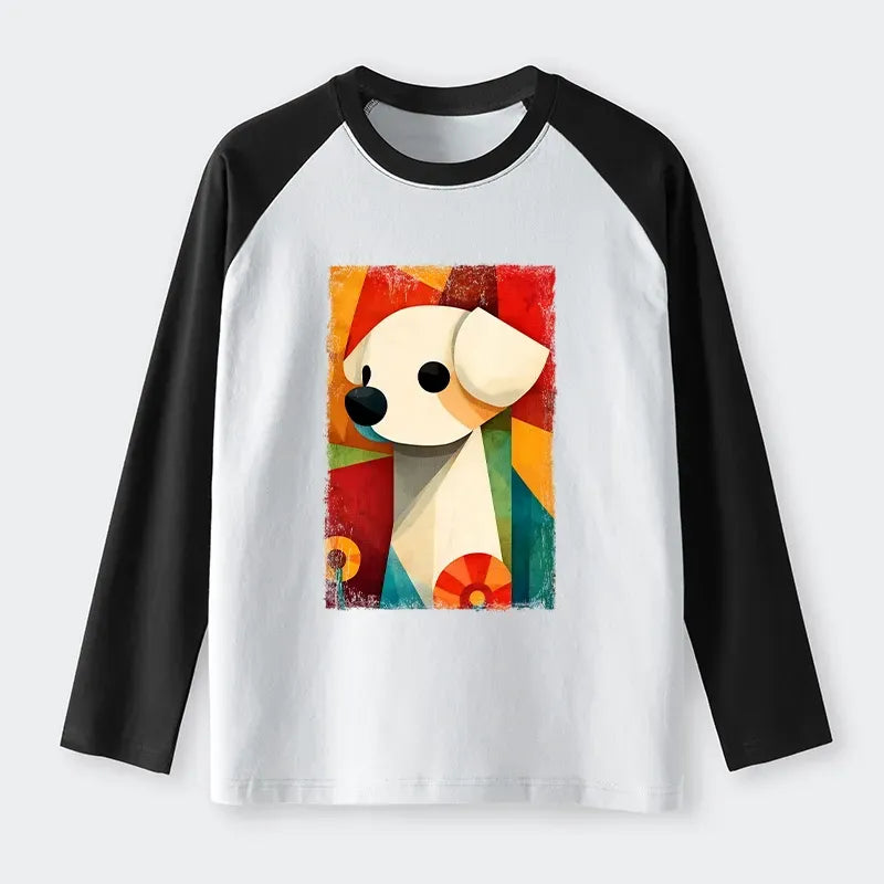 Kyoto-Lion Abstract Color Block Vintage T-shirt