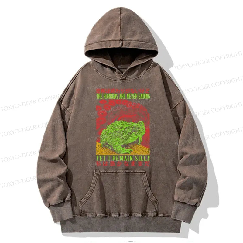 Kyoto-Lion The Horrors Are Never Ending Japan Washed Hoodie