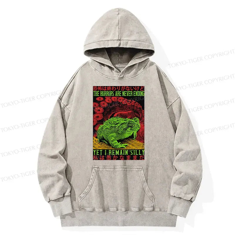 Kyoto-Lion The Horrors Are Never Ending Japan Washed Hoodie