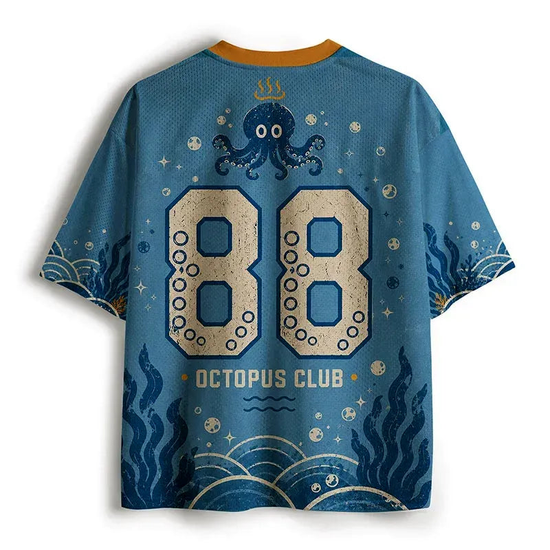 Kyoto-Lion Cute Deep-sea Octopus Mesh Jersey