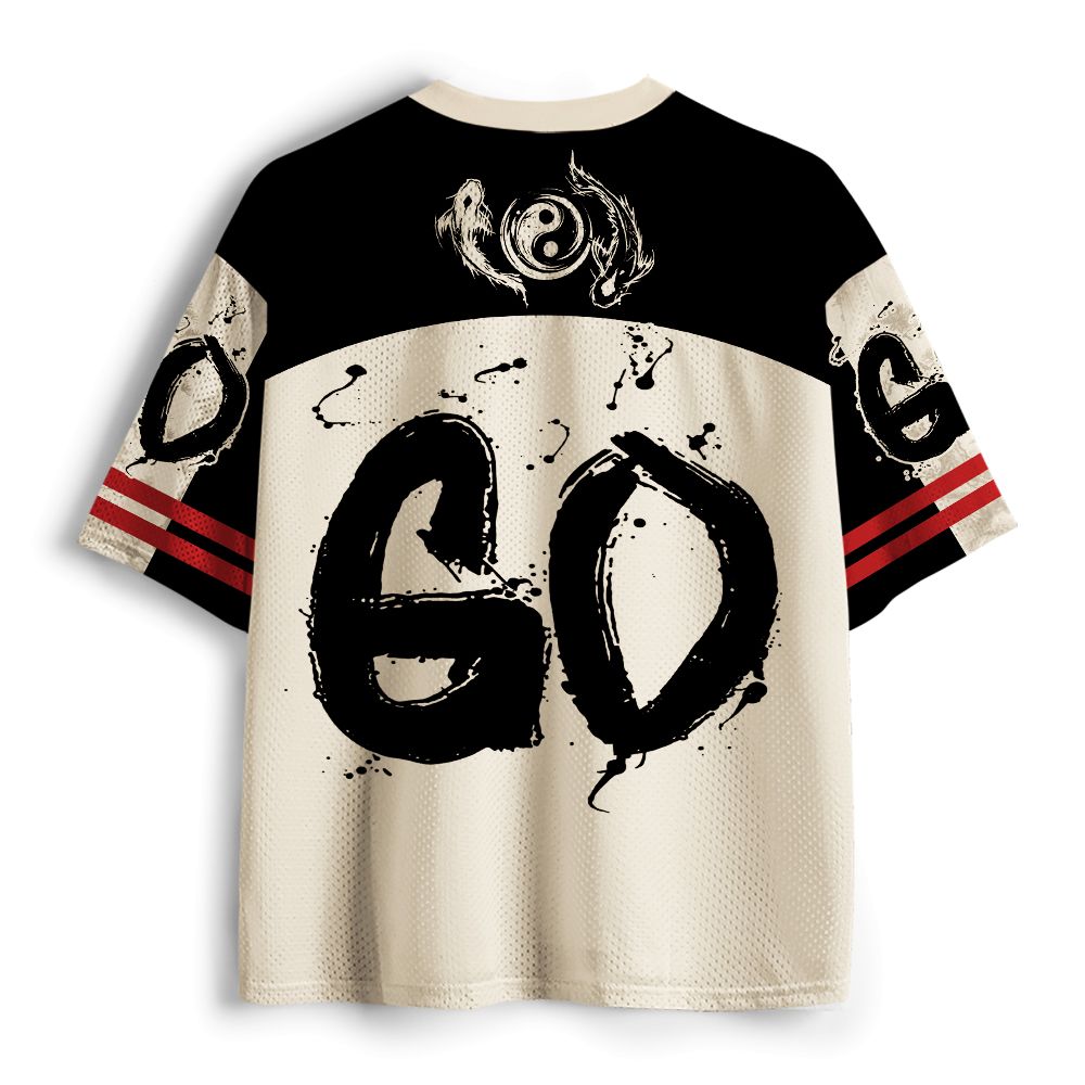 Kyoto-Lion Japanese Ink Art Capybara Samurai Mesh Jersey