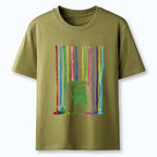 Kyoto-Lion Frog Under The Rainbow Rain Classic T-Shirt