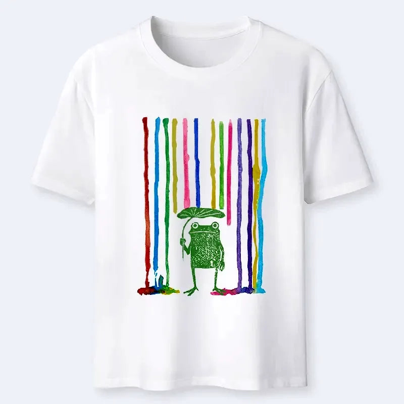 Japanese Frog T-Shirt for Rainy Day