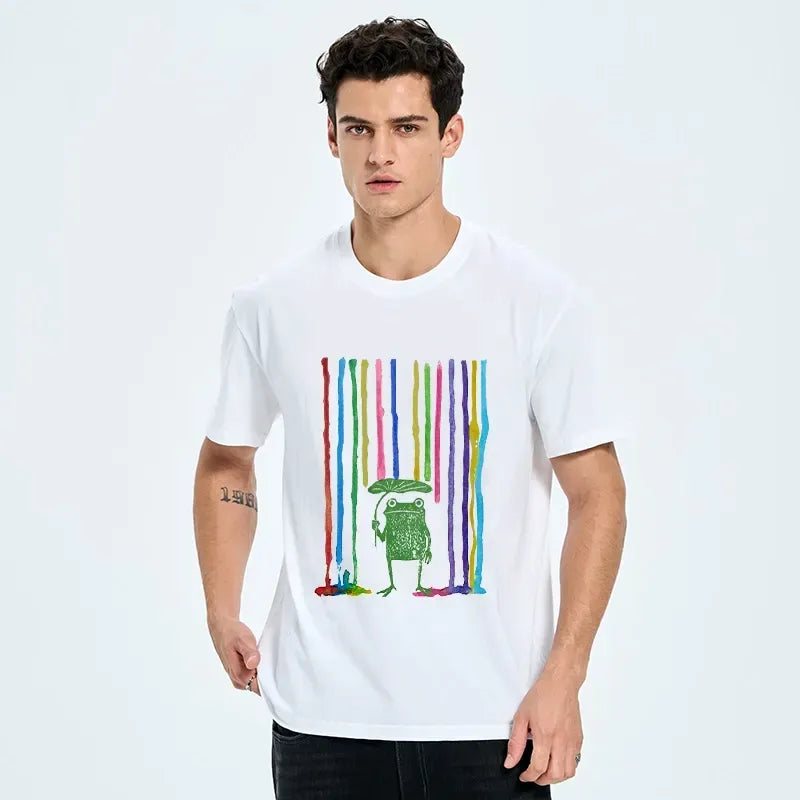 Japanese Frog T-Shirt for Rainy Day