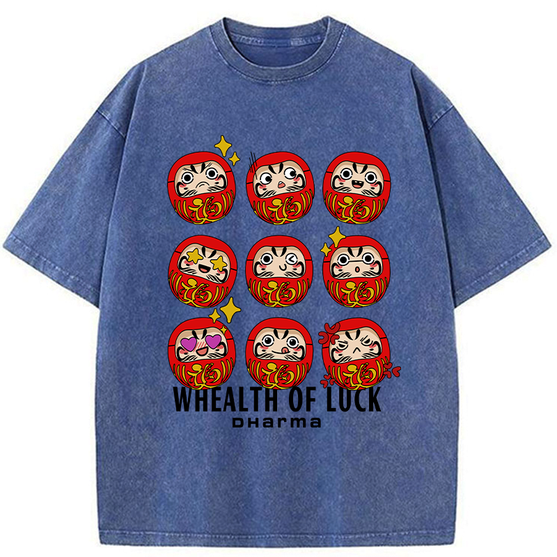Kyoto-Lion Whealth Of Luck Washed T-Shirt