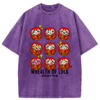 Kyoto-Lion Whealth Of Luck Washed T-Shirt