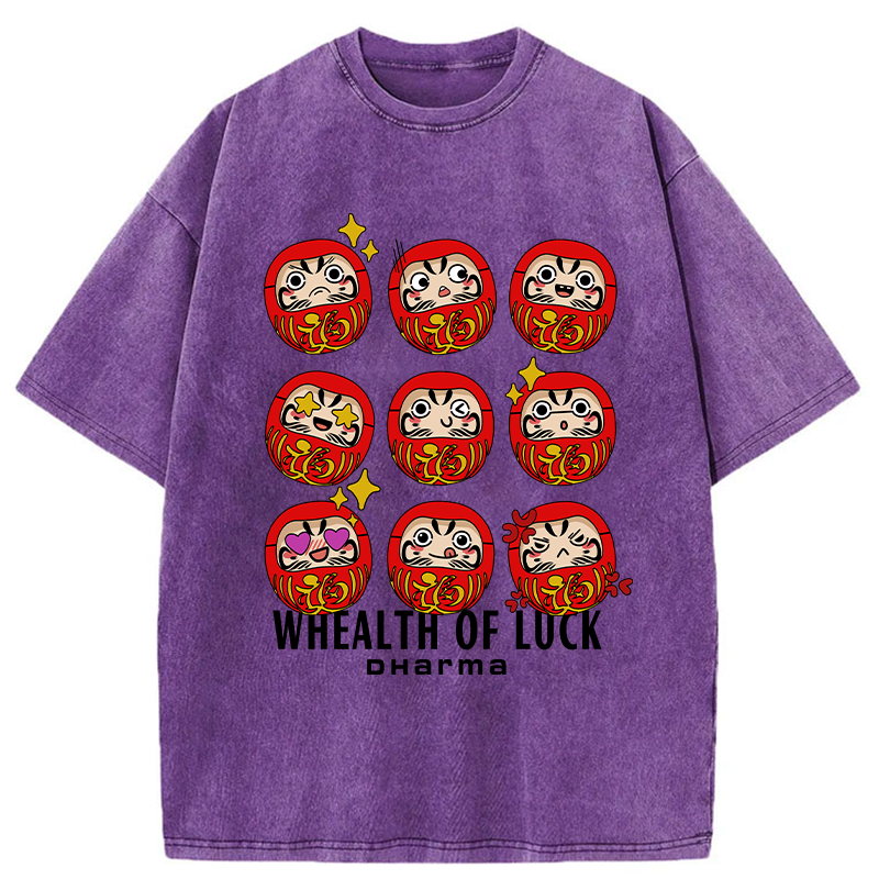 Kyoto-Lion Whealth Of Luck Washed T-Shirt