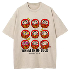 Kyoto-Lion Whealth Of Luck Washed T-Shirt