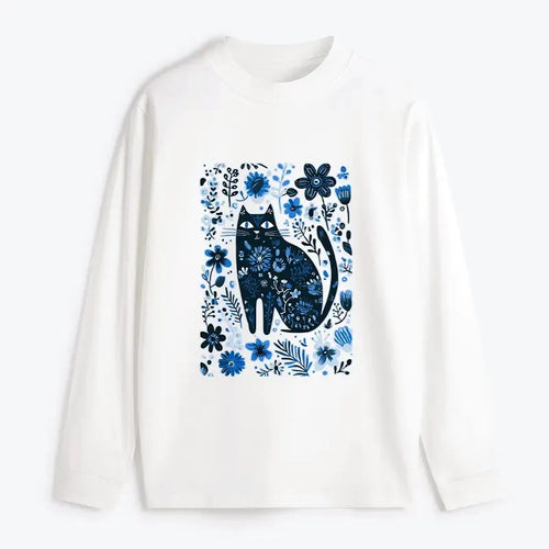 Japanese vintage cat long sleeve t-shirt