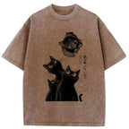 Japanese Cat T-Shirt for Daily Wear