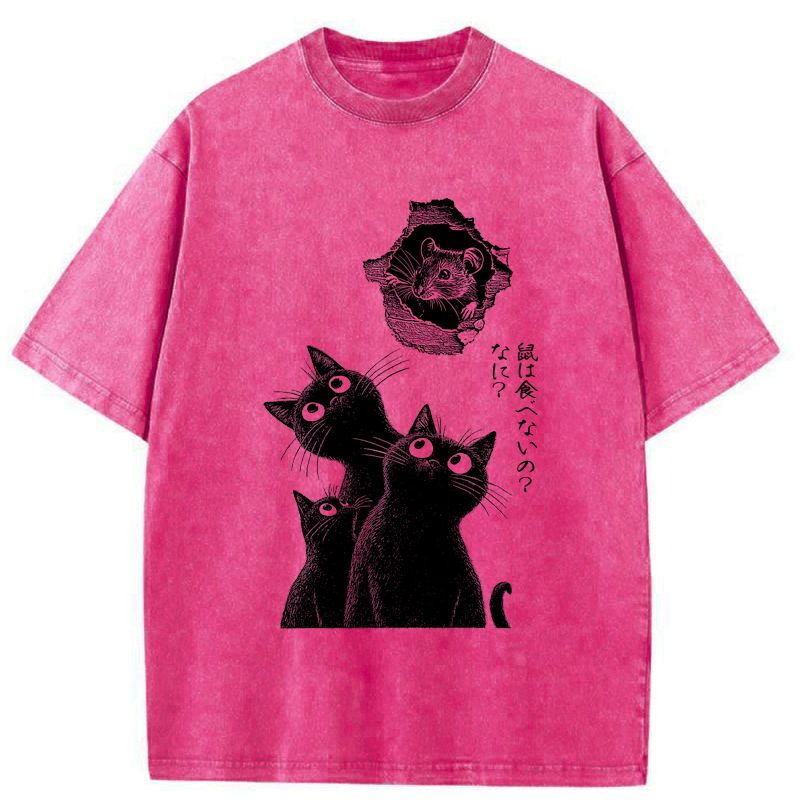 Japanese Cat T-Shirt for Daily Wear