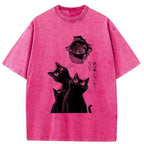 Japanese Cat T-Shirt for Daily Wear