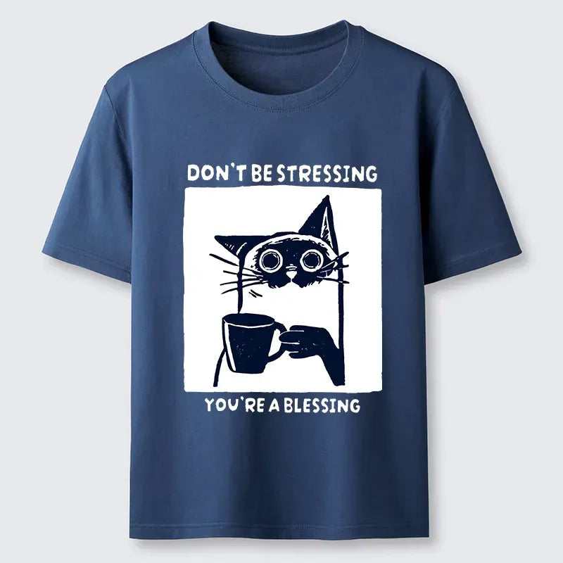 Kyoto-Lion Coffee Cat Blessing Meme Classic T-Shirt