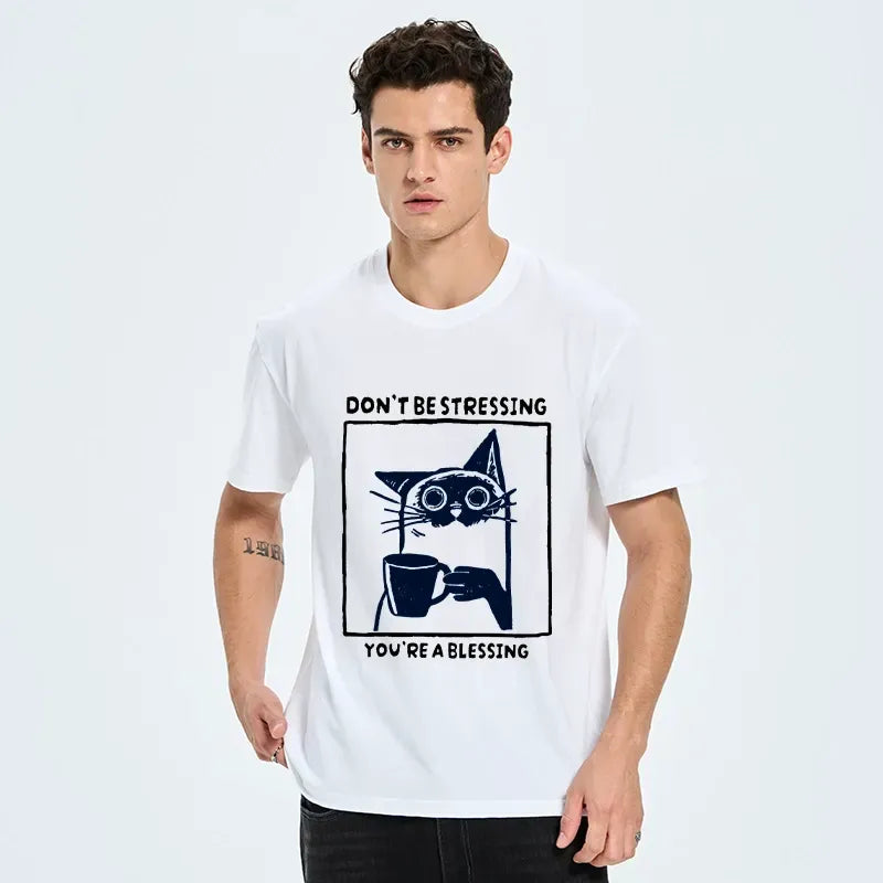 Kyoto-Lion Coffee Cat Blessing Meme Classic T-Shirt