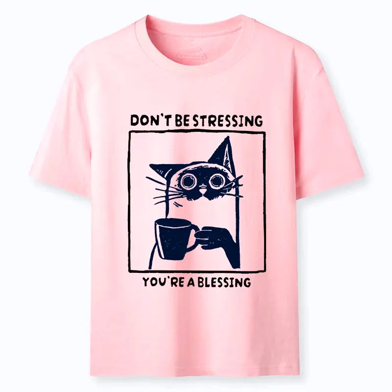blessing cat classic t-shirt for daily wear