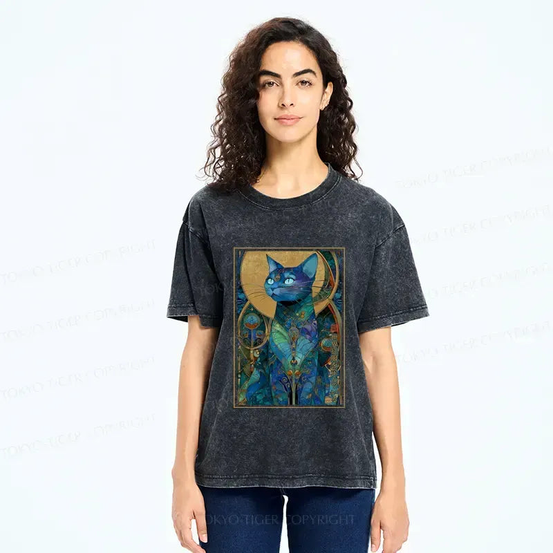 Kyoto Cat T-Shirt for Daily Wear