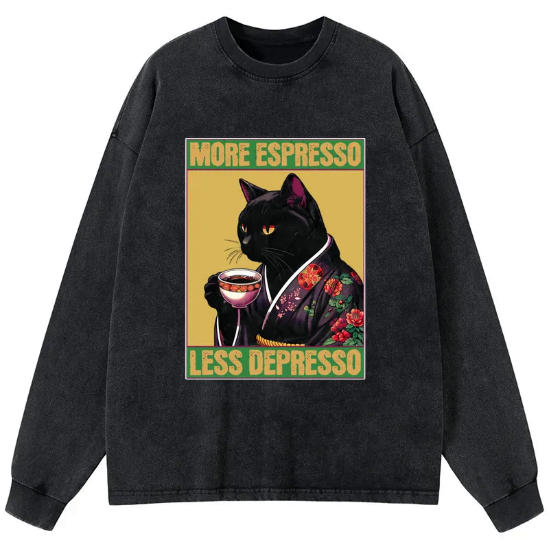 japanese washed long sleeve t-shirt