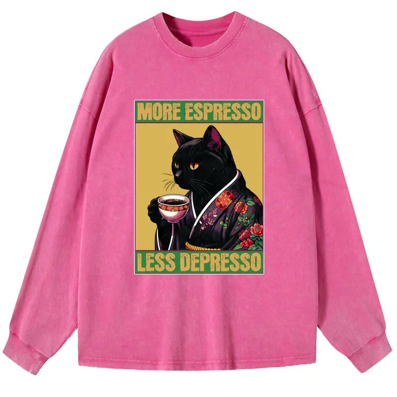 japanese washed long sleeve t-shirt