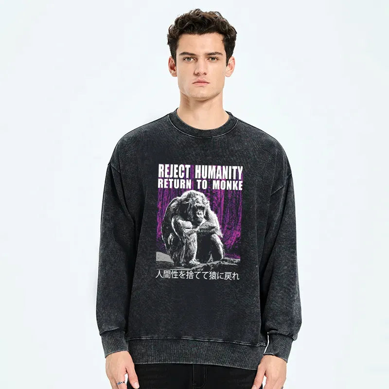 washed sweatshirt for daily wear