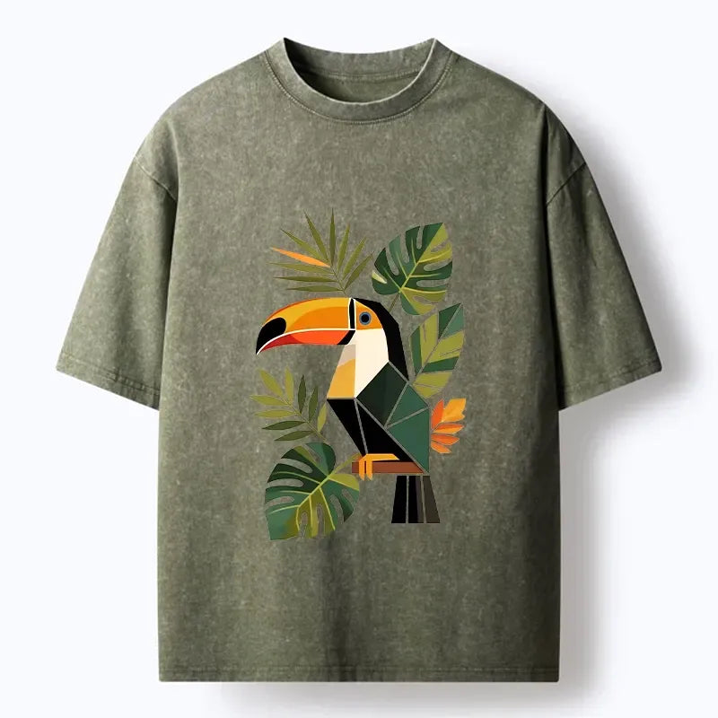 Tropical toucan unisex tee for summer vacation