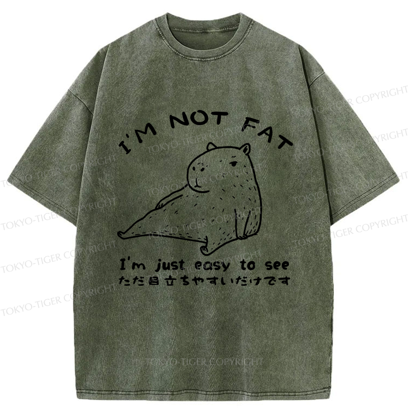 washed unisex capybara tee for summer
