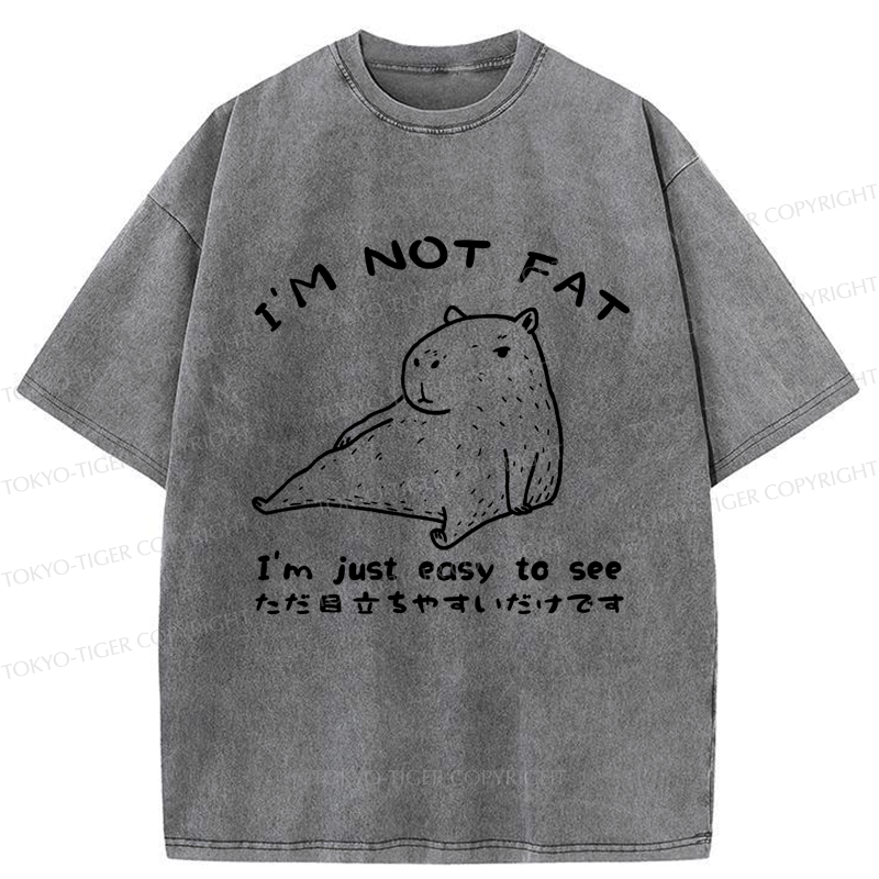 washed unisex capybara tee for summer