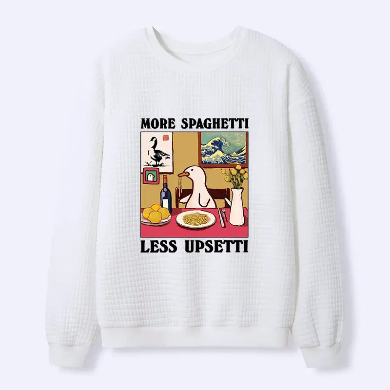 funny goose waffle sweatshirt for men