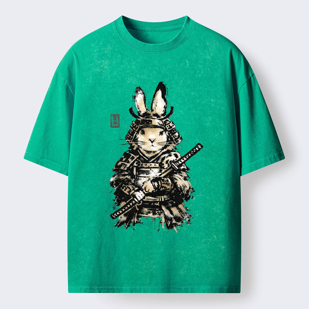 Samurai Rabbit Ukiyo-e Vintage T-Shirt