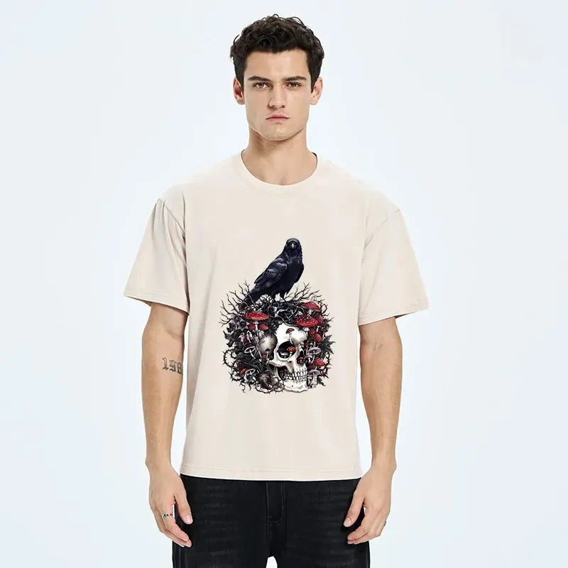 Kyoto Lion Skull Mushroom Tee on Sale
