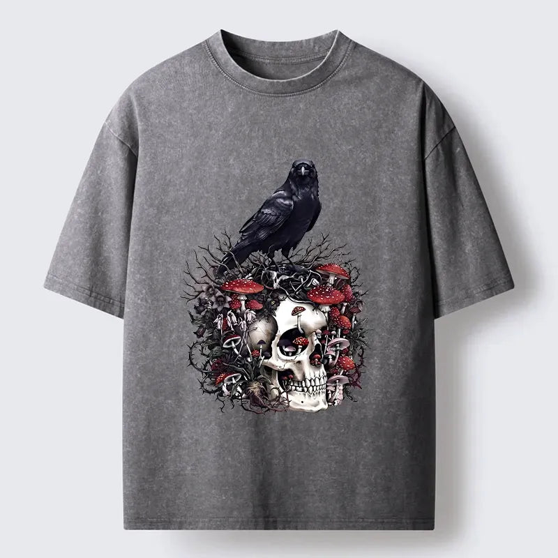 Kyoto Lion Skull Mushroom Tee on Sale