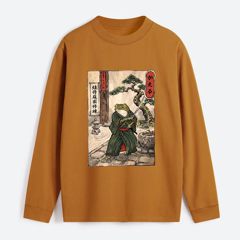 Kyoto-Lion Samurai Frog Training Classic Long Sleeve T-Shirt