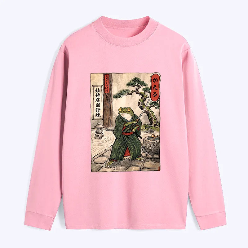 Kyoto-Lion Samurai Frog Training Classic Long Sleeve T-Shirt