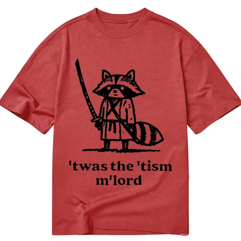 Raccoon Samurai T-Shirt Gift for Him