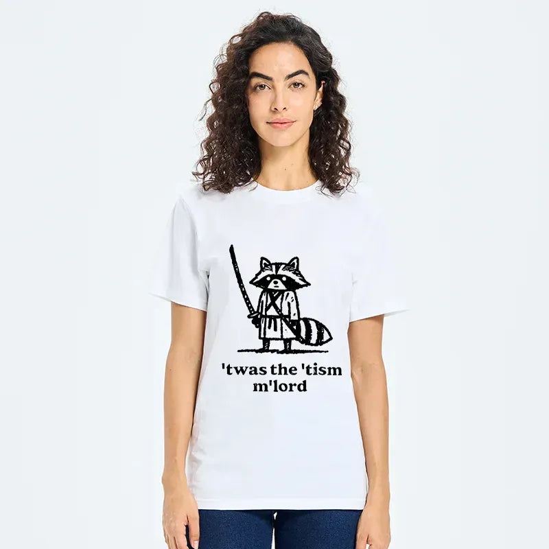 Raccoon Samurai T-Shirt Gift for Him