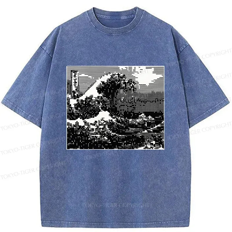 japanese ukiyoe wave t-shirt for daily wear