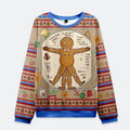 Funny Christmas Ugly Sweatshirt with Gingerbread Man