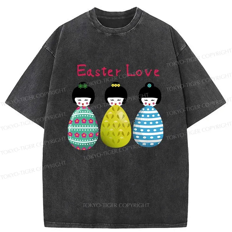 Kyoto-Lion Easter Egg Washed T-Shirt