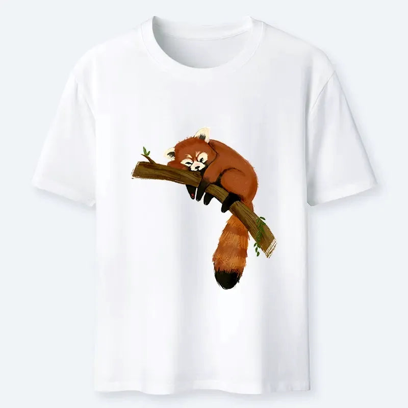 Kyoto-Lion Cute Red Panda Sleepy Time Classic T-Shirt