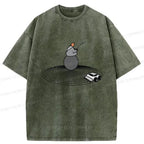 Kyoto-Lion Interesting Zen Washed T-Shirt