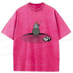 Kyoto-Lion Interesting Zen Washed T-Shirt