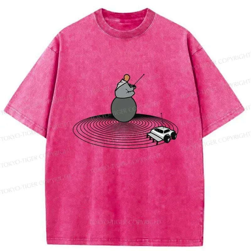 Kyoto-Lion Interesting Zen Washed T-Shirt