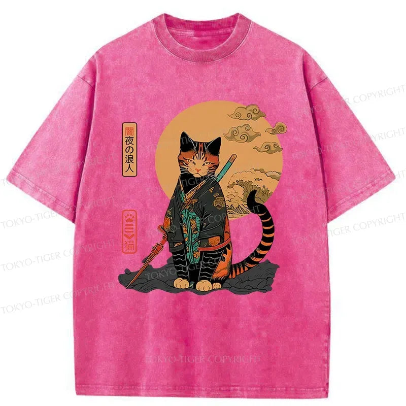 Kyoto Lion Cat T-Shirt Streetwear Style
