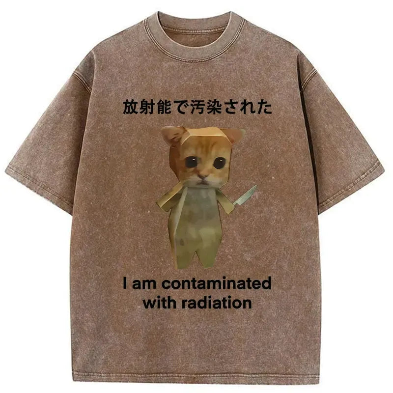 Kyoto-Lion Kitten Contaminated By Radiation Washed T-Shirt