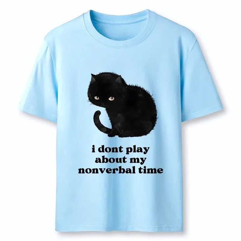 Kyoto-Lion Relatable Introvert Black Cat Classic T-Shirt