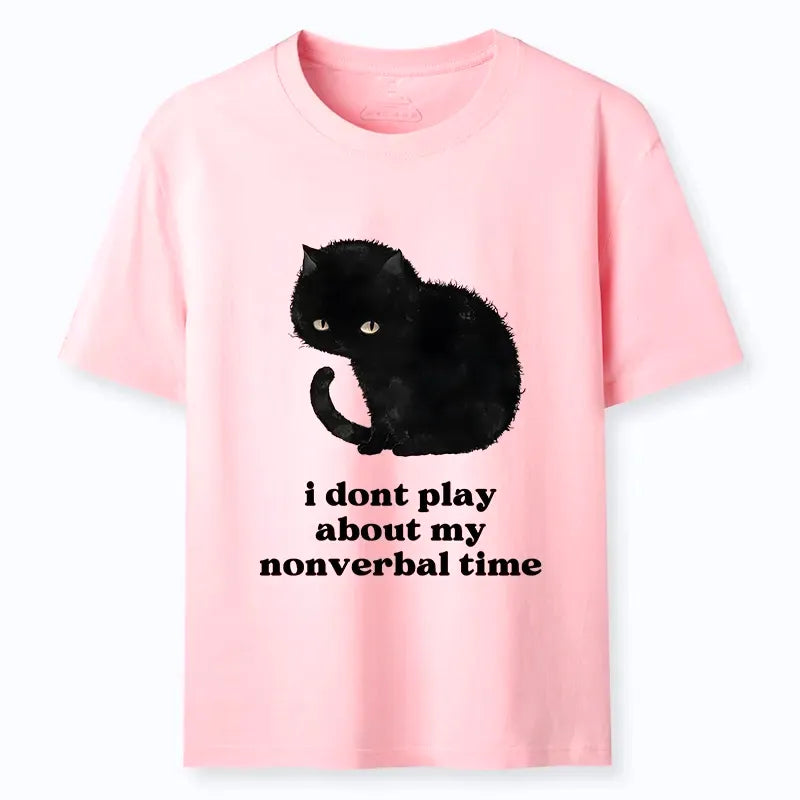 Kyoto-Lion Relatable Introvert Black Cat Classic T-Shirt