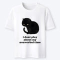 Japanese Vintage Black Cat T-Shirt