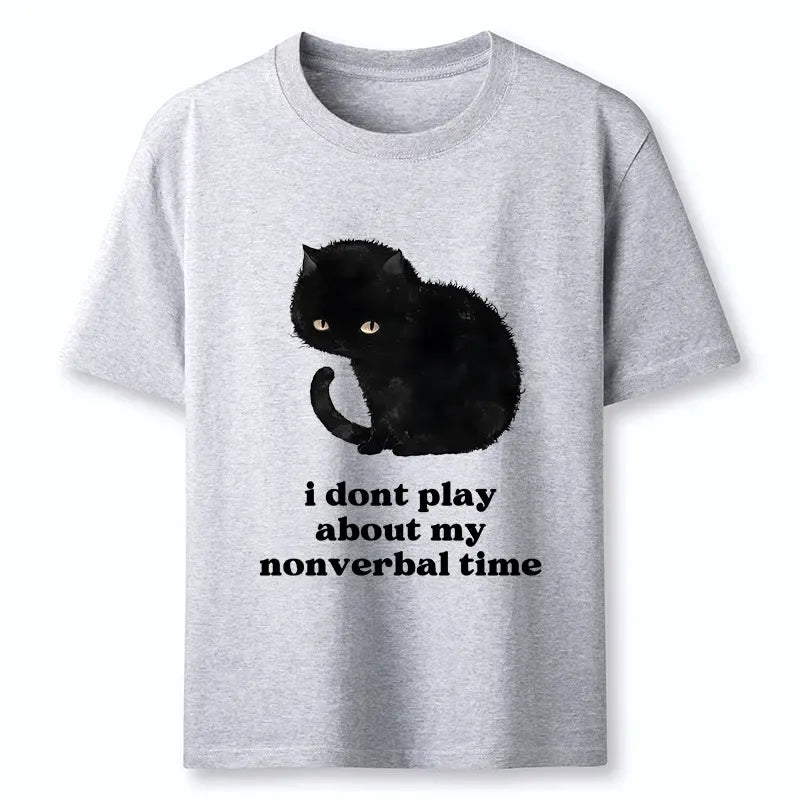 Kyoto-Lion Relatable Introvert Black Cat Classic T-Shirt