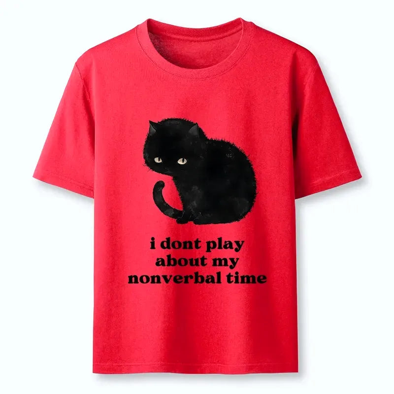Kyoto-Lion Relatable Introvert Black Cat Classic T-Shirt